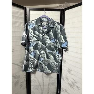 Outerknown Mens Small Shirt NWT Short Sleeve Button-Up Abstract Hawaiian Modal